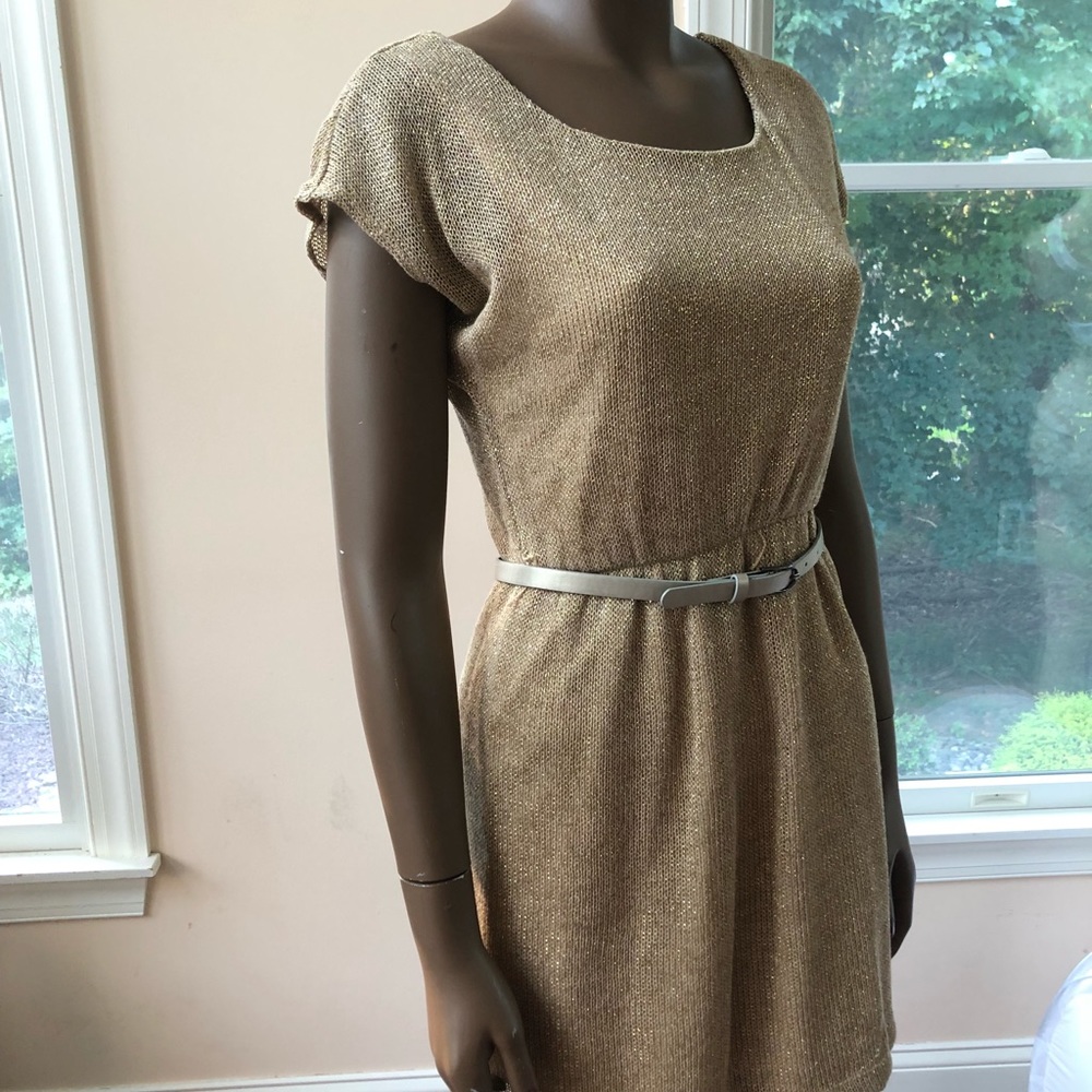Gold tone dress